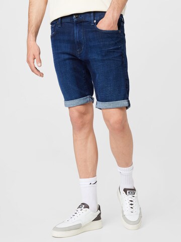 G-Star RAW - Slimfit Calças de ganga em azul: frente