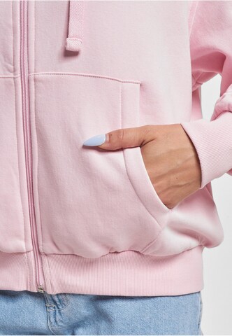 Karl Kani Zip-Up Hoodie 'Essential' in Pink
