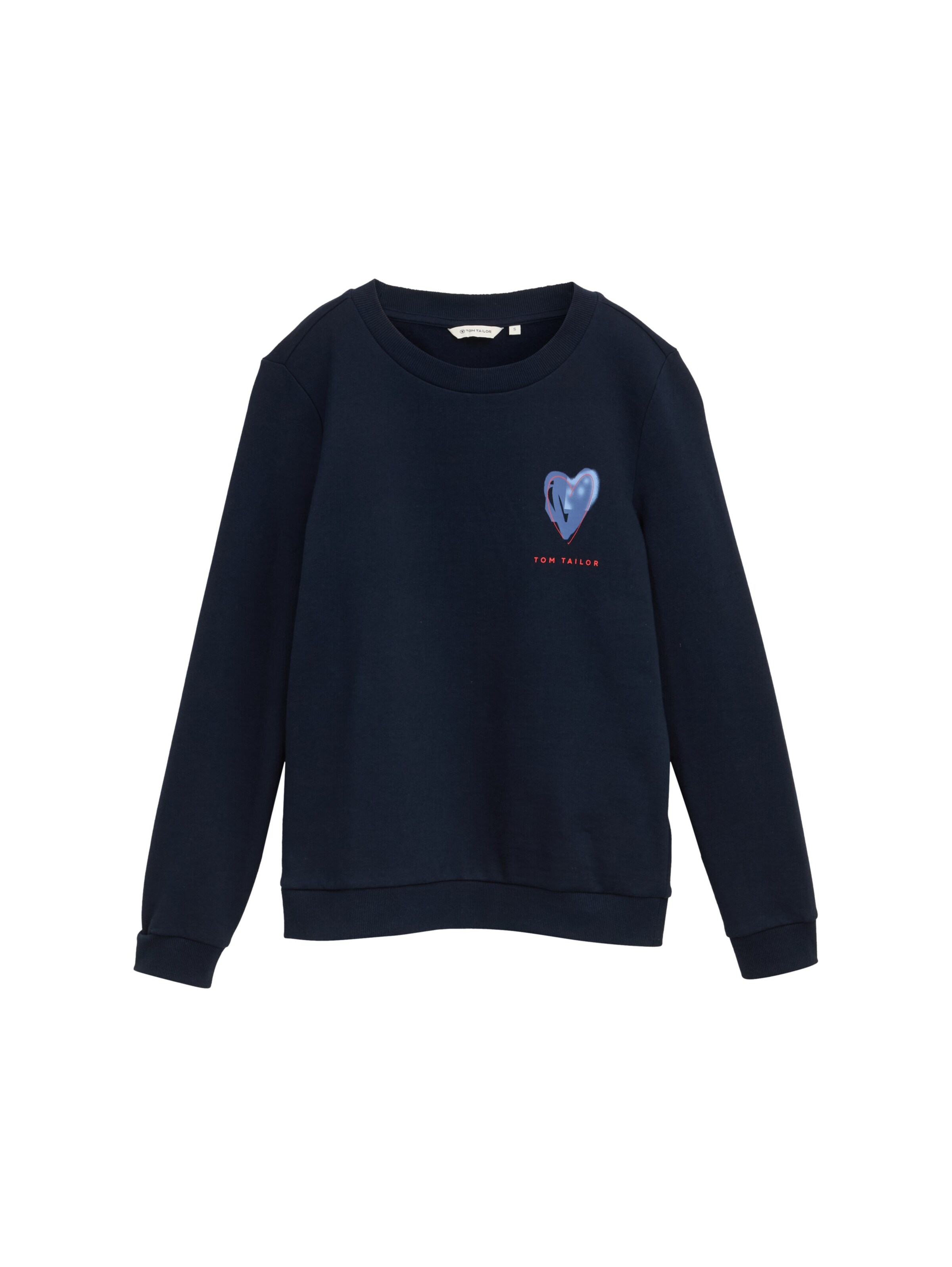 TOM TAILOR Sweatshirt in Blauw: voorkant