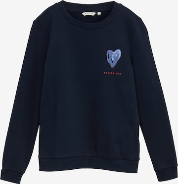TOM TAILOR Sweatshirt in Blau: Vorderseite