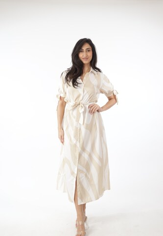 Elara Shirt dress in Beige: front