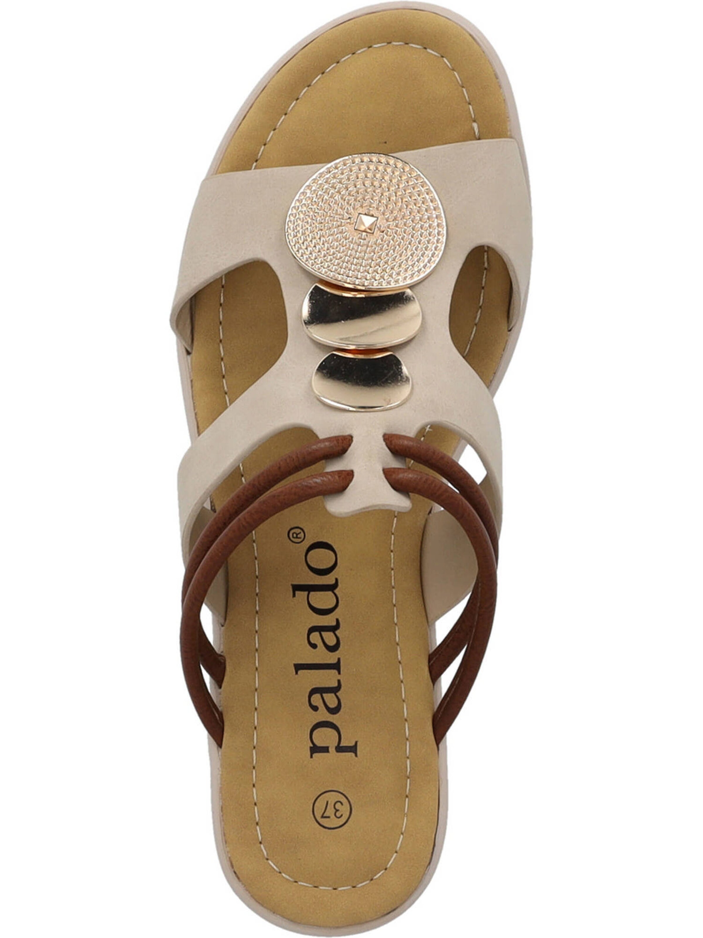 Palado Pantoletter 'Siolma' i beige
