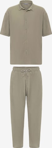 DandaloJednodijelna pidžama - zelena boja: prednji dio