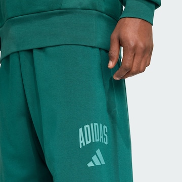 ADIDAS SPORTSWEAR Свободный крой Спортивные штаны 'Collegiate' в Зеленый