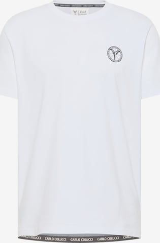 Carlo Colucci Shirt ' Demitri ' in Weiß: predná strana