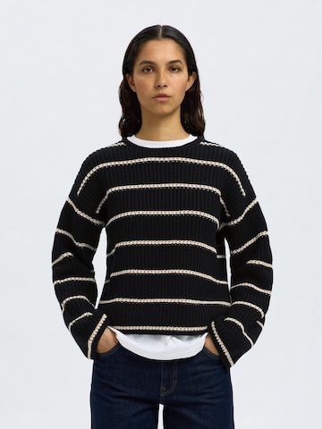 SELECTED FEMME Trui in Zwart: voorkant