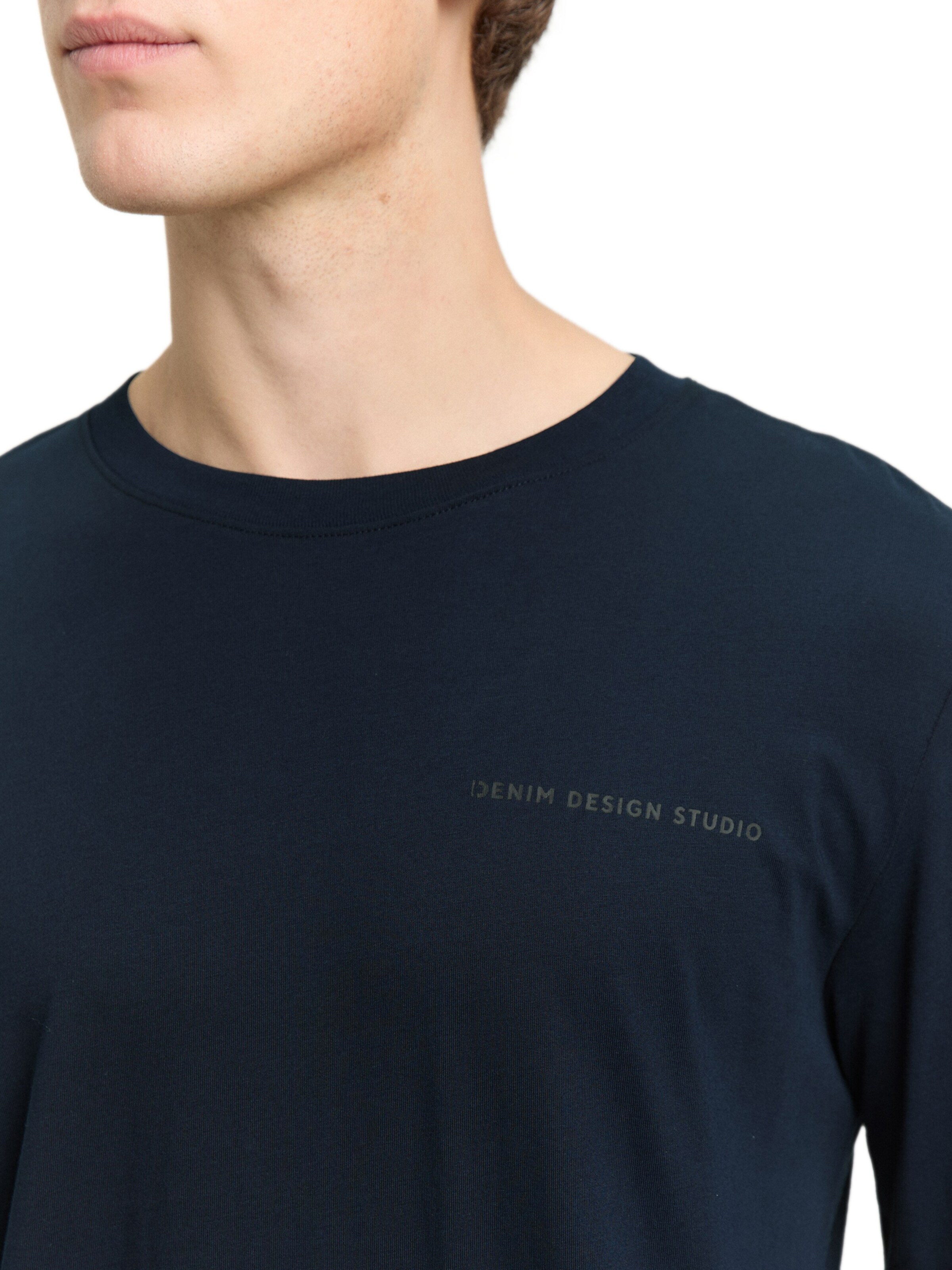 TOM TAILOR DENIM Μπλουζάκι 'Solid' σε μπλε