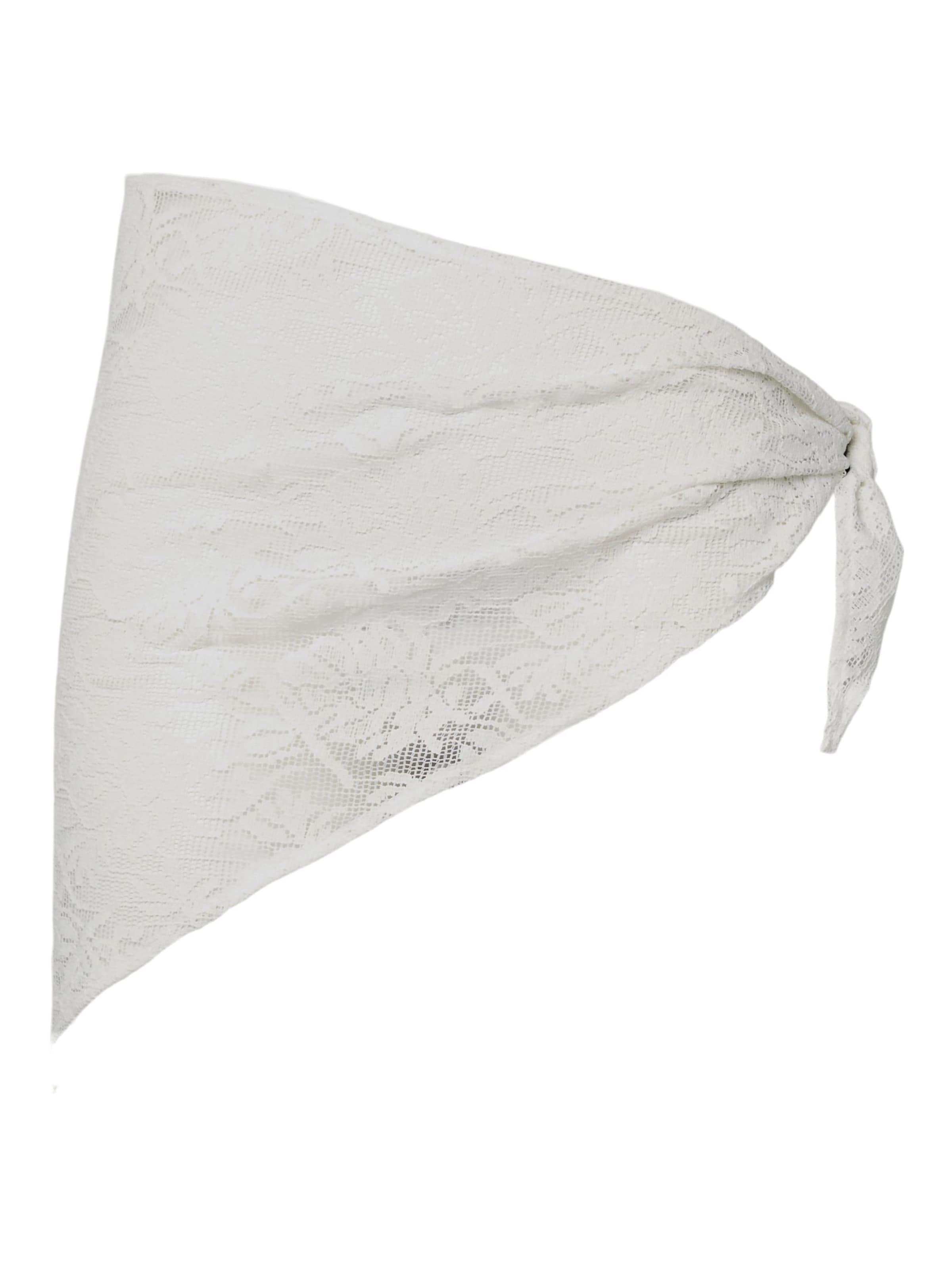 Serviette de plage 'PCGamilla' PIECES en blanc : devant