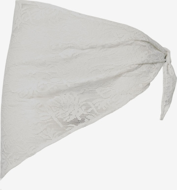 Serviette de plage 'PCGamilla' PIECES en blanc : devant