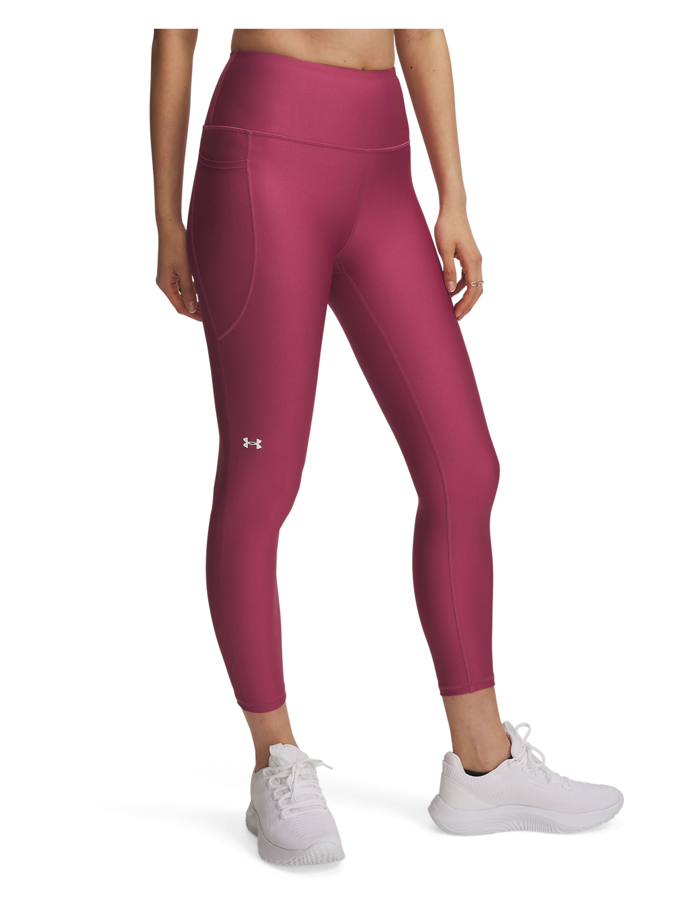 UNDER ARMOUR Skinny Workout Pants in Red: front