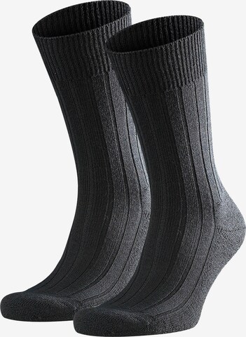 FALKE Athletic Socks in Black: front
