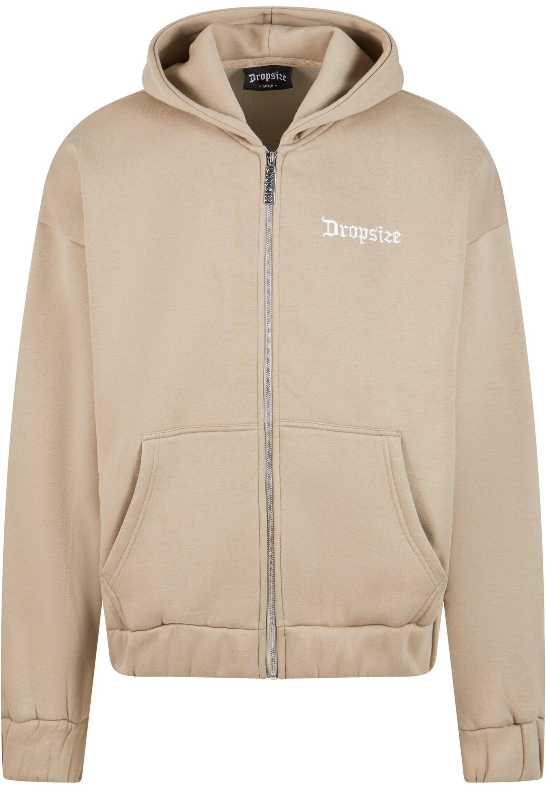 Dropsize Sweat jacket in Beige: front