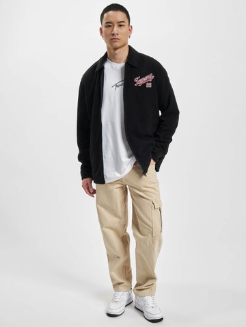 Tommy Jeans Fleece jas in Zwart