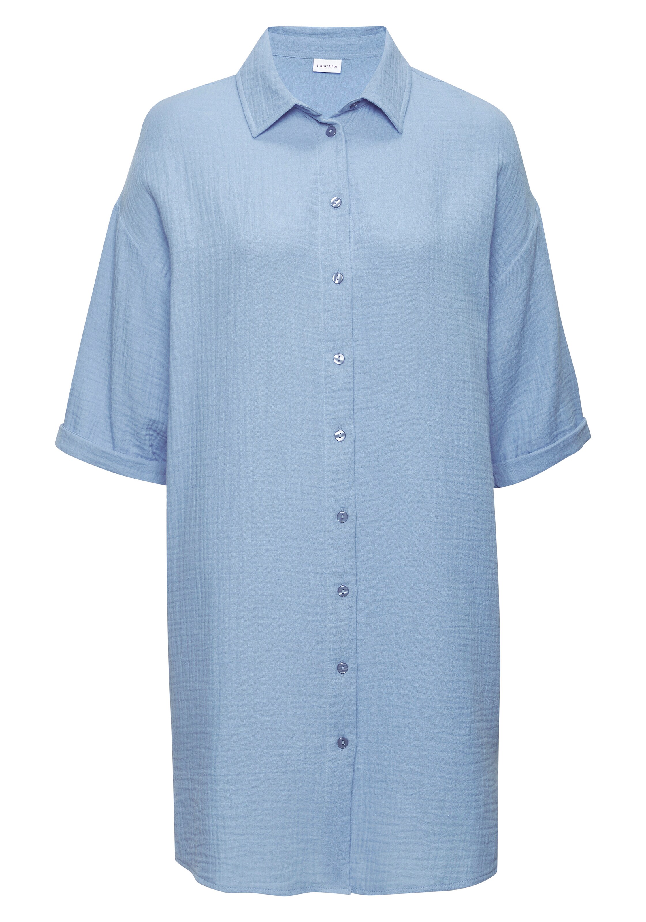 BEACH TIME Bluse in Blau: Vorderseite