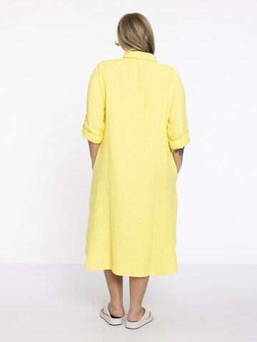 Yoek Shirt Dress in Yellow