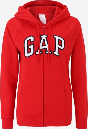 Gap Tall Sweatjacke in rot / schwarz / weiß, Produktansicht
