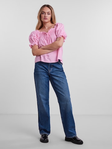Camicia da donna 'Vanessa' di PIECES in rosa