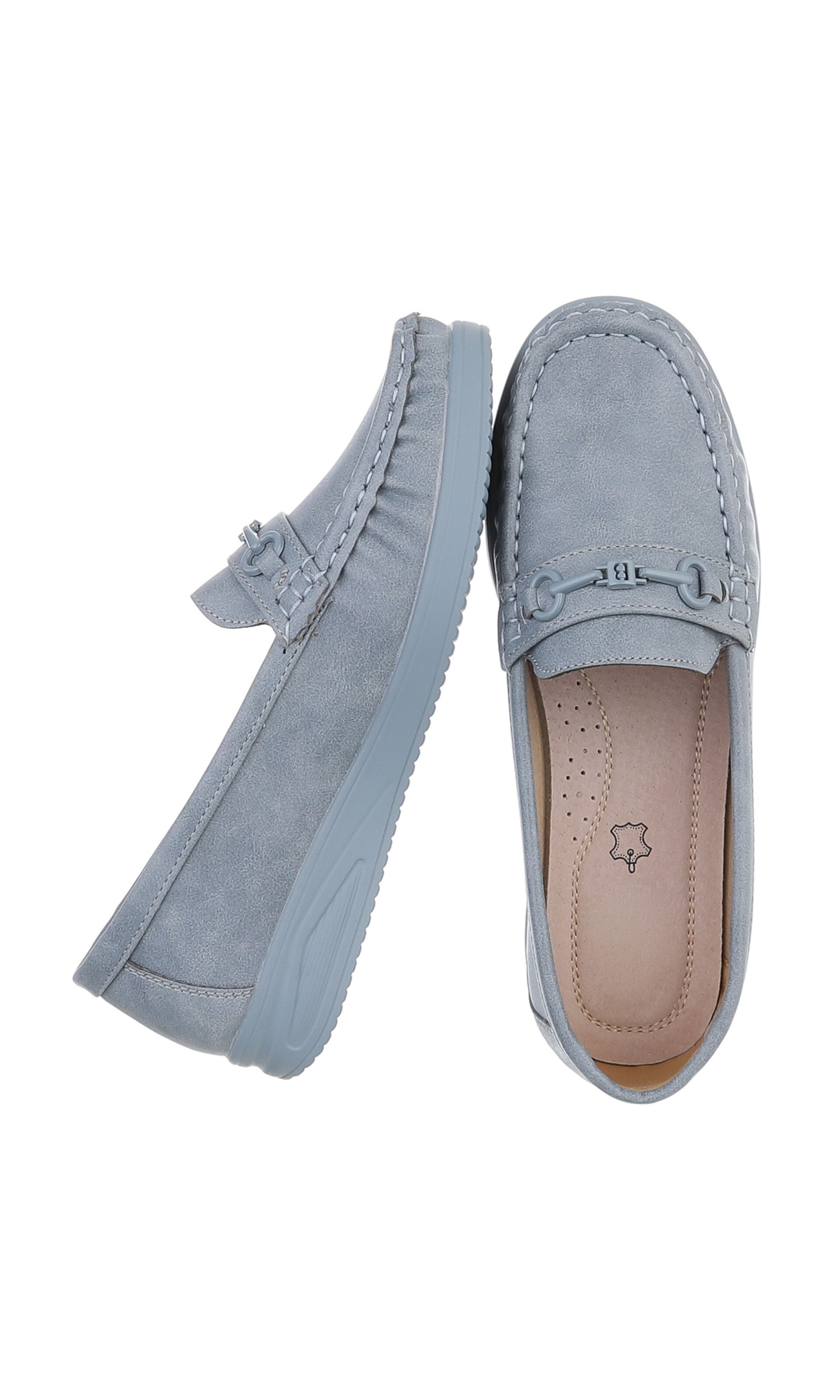 Ital-Design Moccasins in Blue