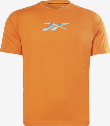 Reebok - Camisa funcionais em laranja: frente