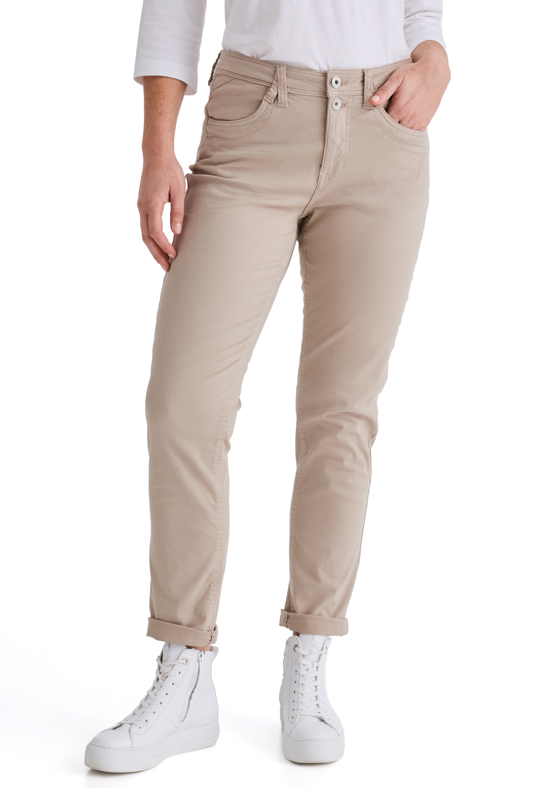 Coupe slim Jean 'Davos' STOOKER WOMEN en gris : devant