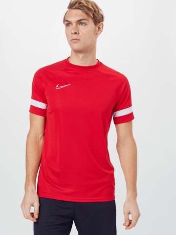 NIKE Funktionsshirt 'Academy 21' in Rot: predná strana