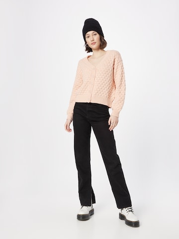 Monki Knit cardigan in Pink