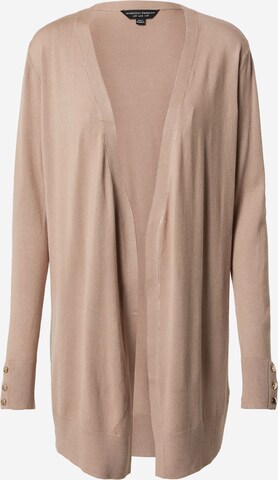 Dorothy Perkins Gebreid vest in Beige: voorkant