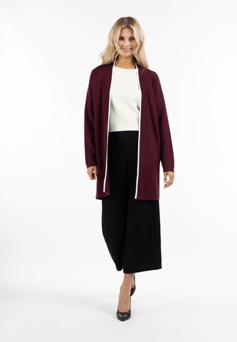 usha BLACK LABEL Knit cardigan in Red