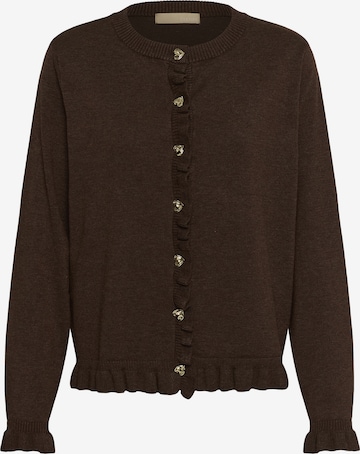 Cardigan 'Clare' CULTURE en marron : devant