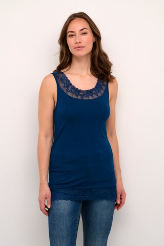 Top 'Florence' di Cream in blu: frontale