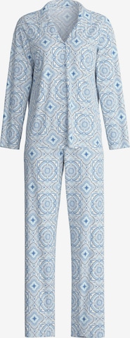 CALIDA Pyjama 'Cotton Special' in Blau: Vorderseite