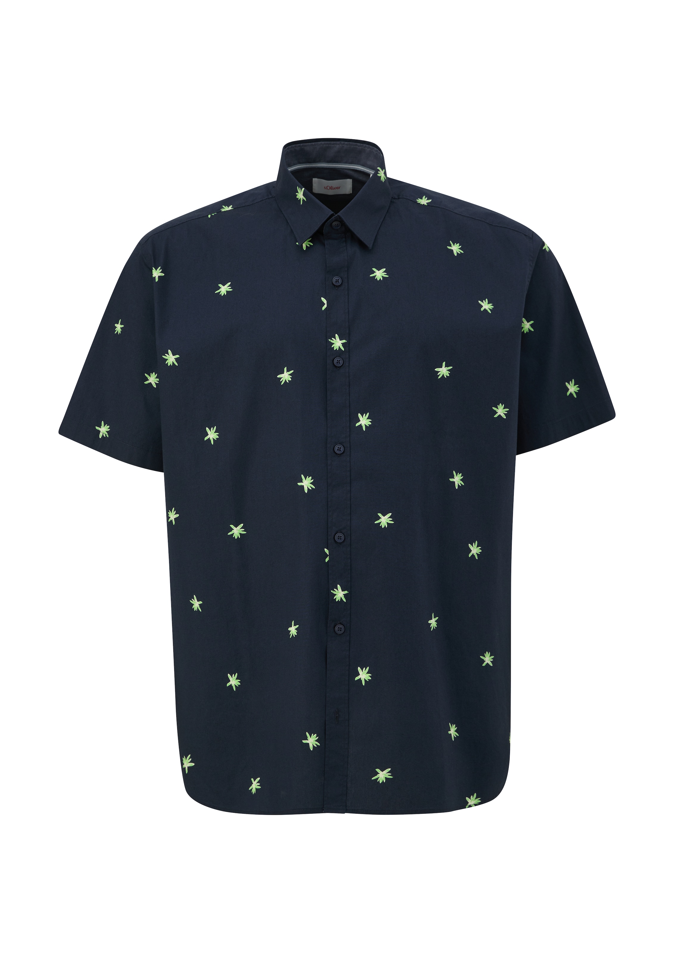 s.Oliver Regular Fit Hemd in Blau: Vorderseite