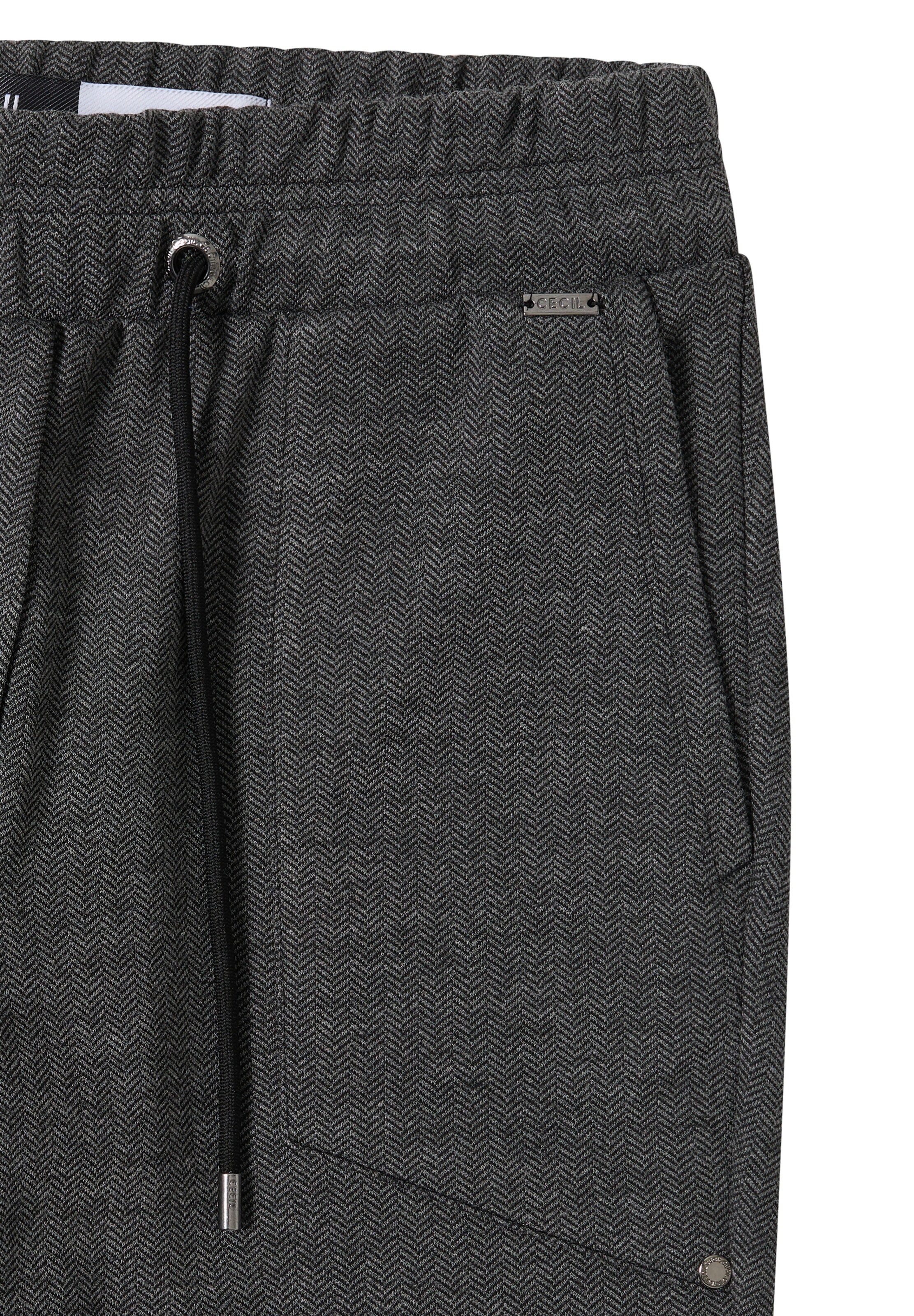 CECIL Slim fit Pants in Black