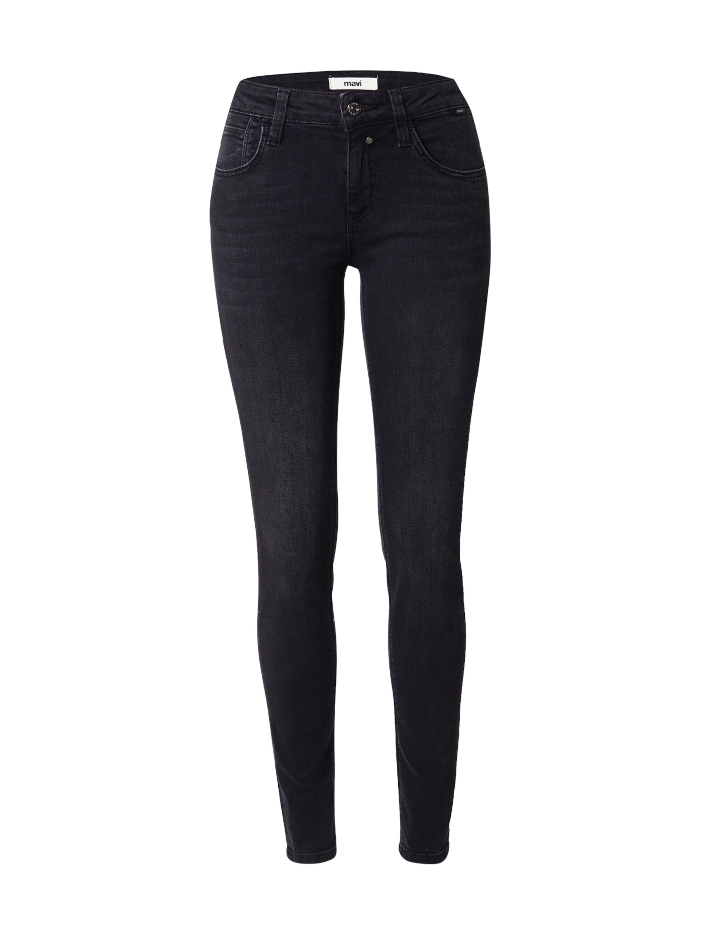 Mavi Skinny Jeans 'Adriana' in Schwarz: Vorderseite
