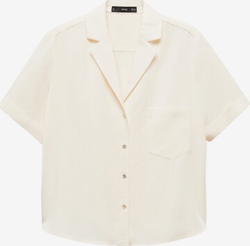 MANGO Blouse 'MOMA' in White: front