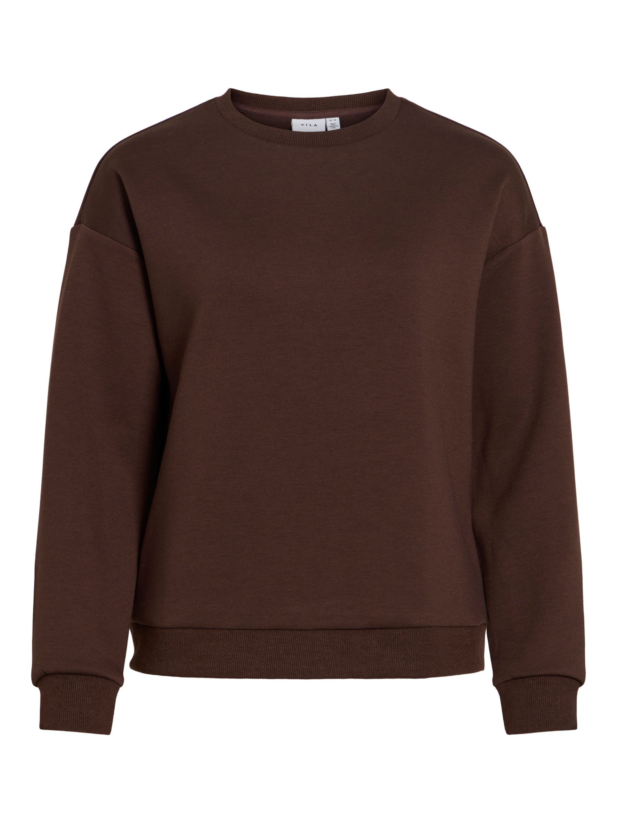 VILA Sweatshirt 'VISandy' in Bruin: voorkant