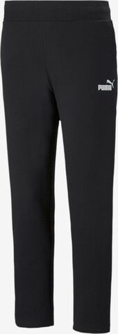 PUMA Regular Sports trousers in Black: front