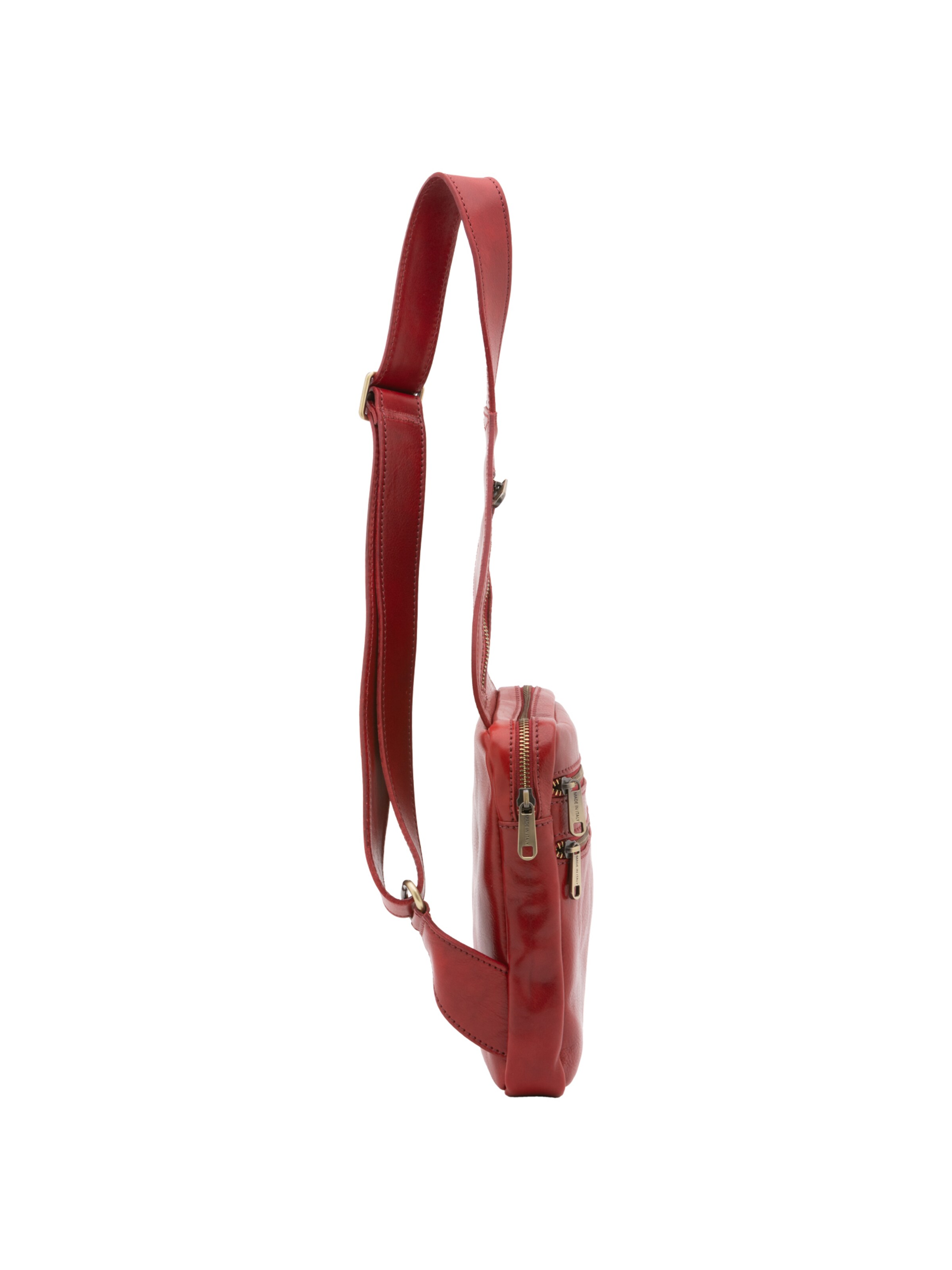 Borsa a tracolla 'Borsa a tracolla uomo in vera pelle - Made in Italy' di I Fratelli in rosso