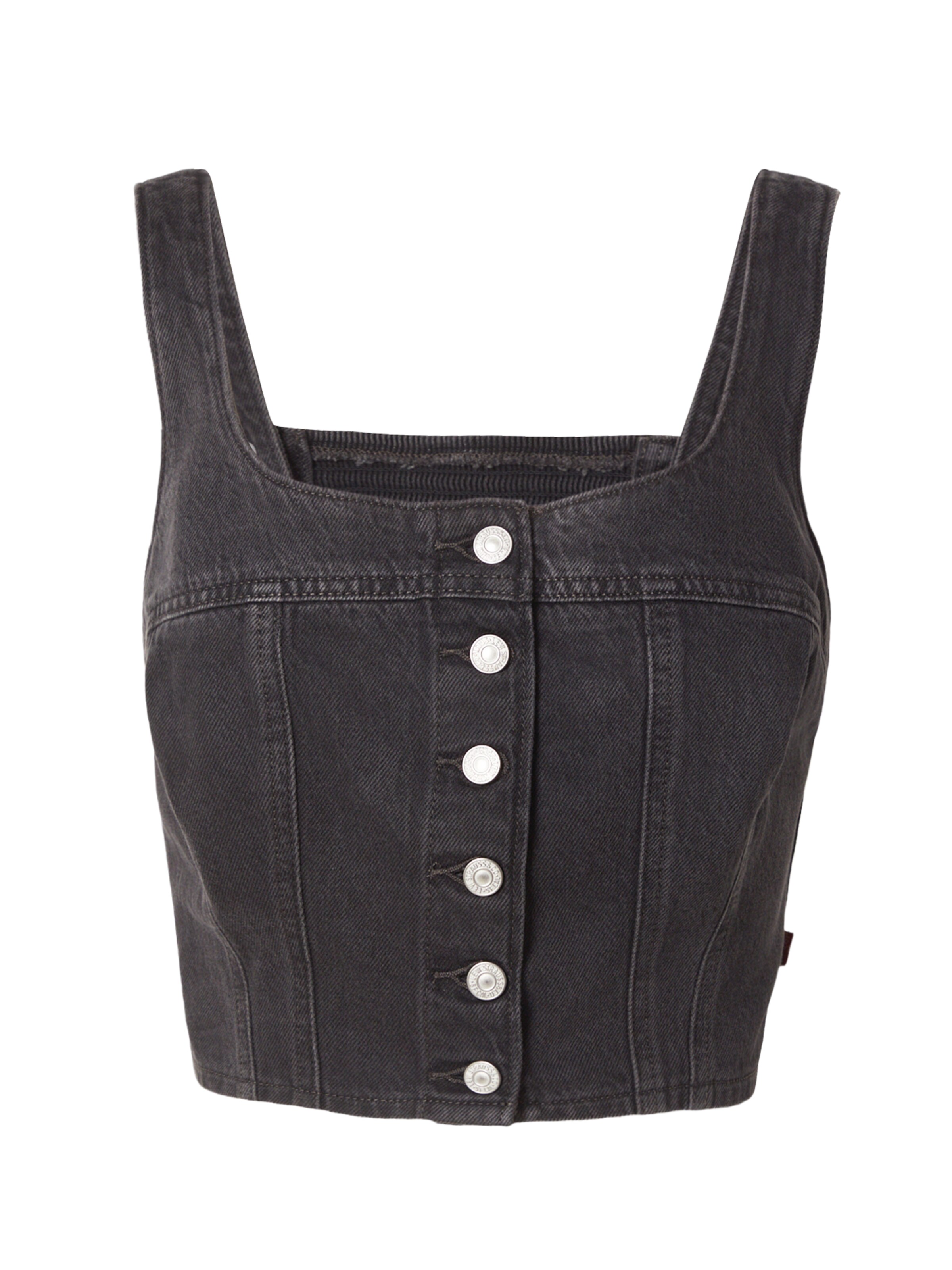 LEVI'S ® Top 'AUDRA' in XS in black denim, Produktansicht