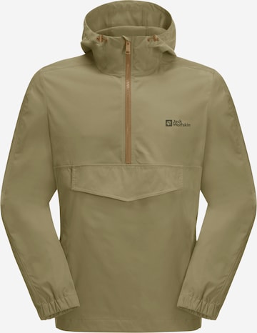 JACK WOLFSKIN Outdoorjas 'DESERT WIND' in Groen: voorkant