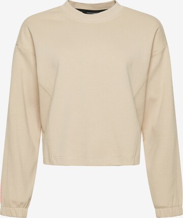 Sweat-shirt Superdry en beige : devant