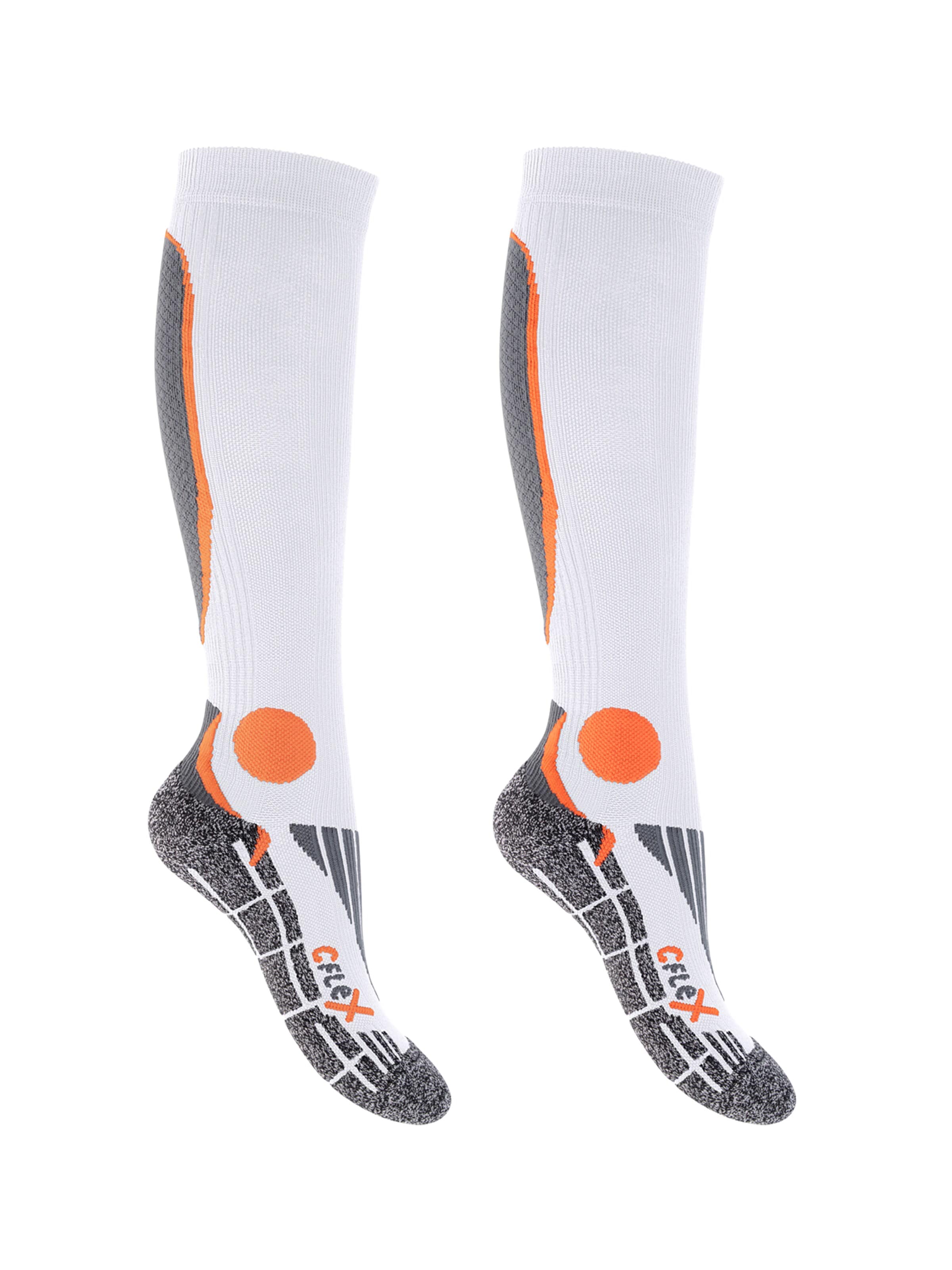 cflex Athletic Socks 'Performance' in Orange: front