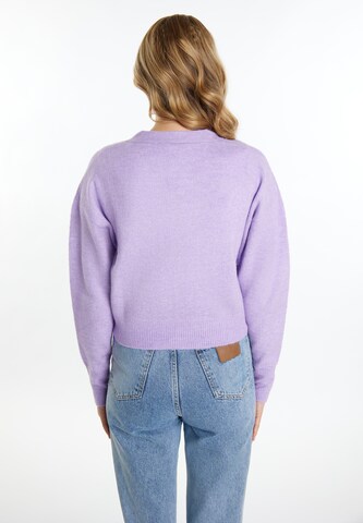 MYMO Knit cardigan in Purple