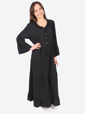 Seasons of April Dress 'AMARA MUSSELIN ' in Black: front