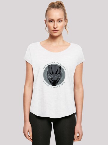 T-shirt 'Marvel Black Panther Made in Wakanda' F4NT4STIC en blanc : devant