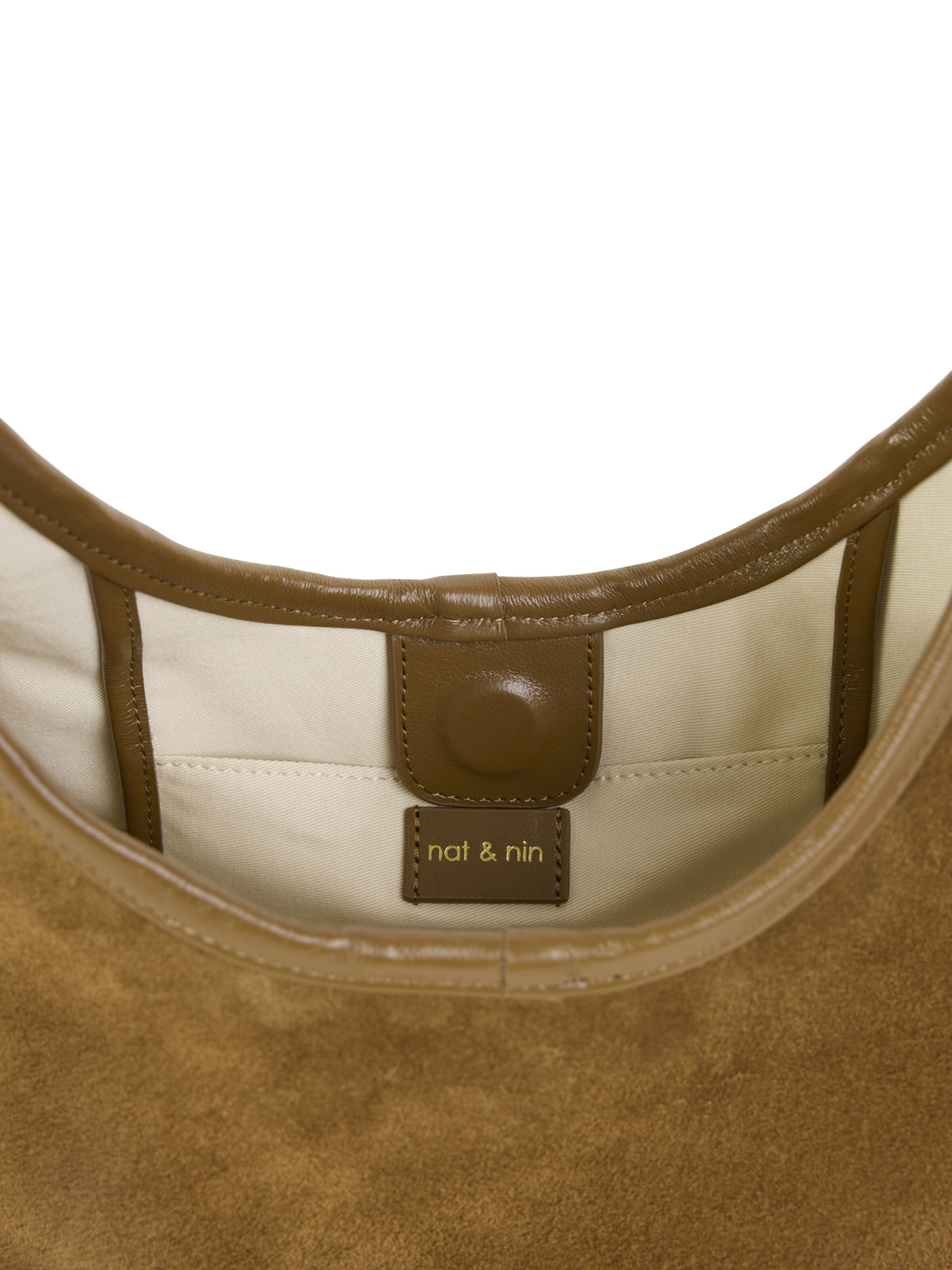 Nat&Nin Ročna torbica 'MILO' | rjava barva