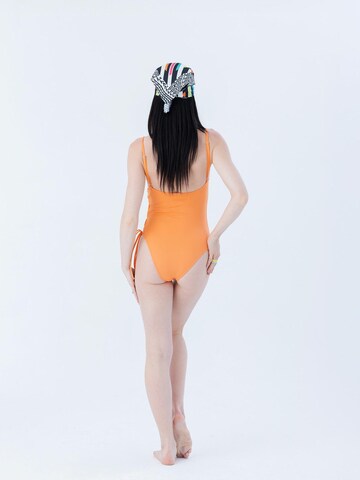 Rockupy Minimiser Shaping Swimsuit 'Celia' in Orange