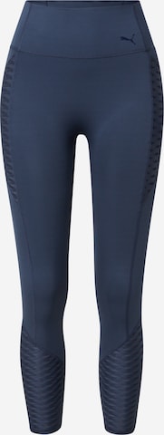 Skinny Pantalon de sport 'Forever' PUMA en bleu : devant