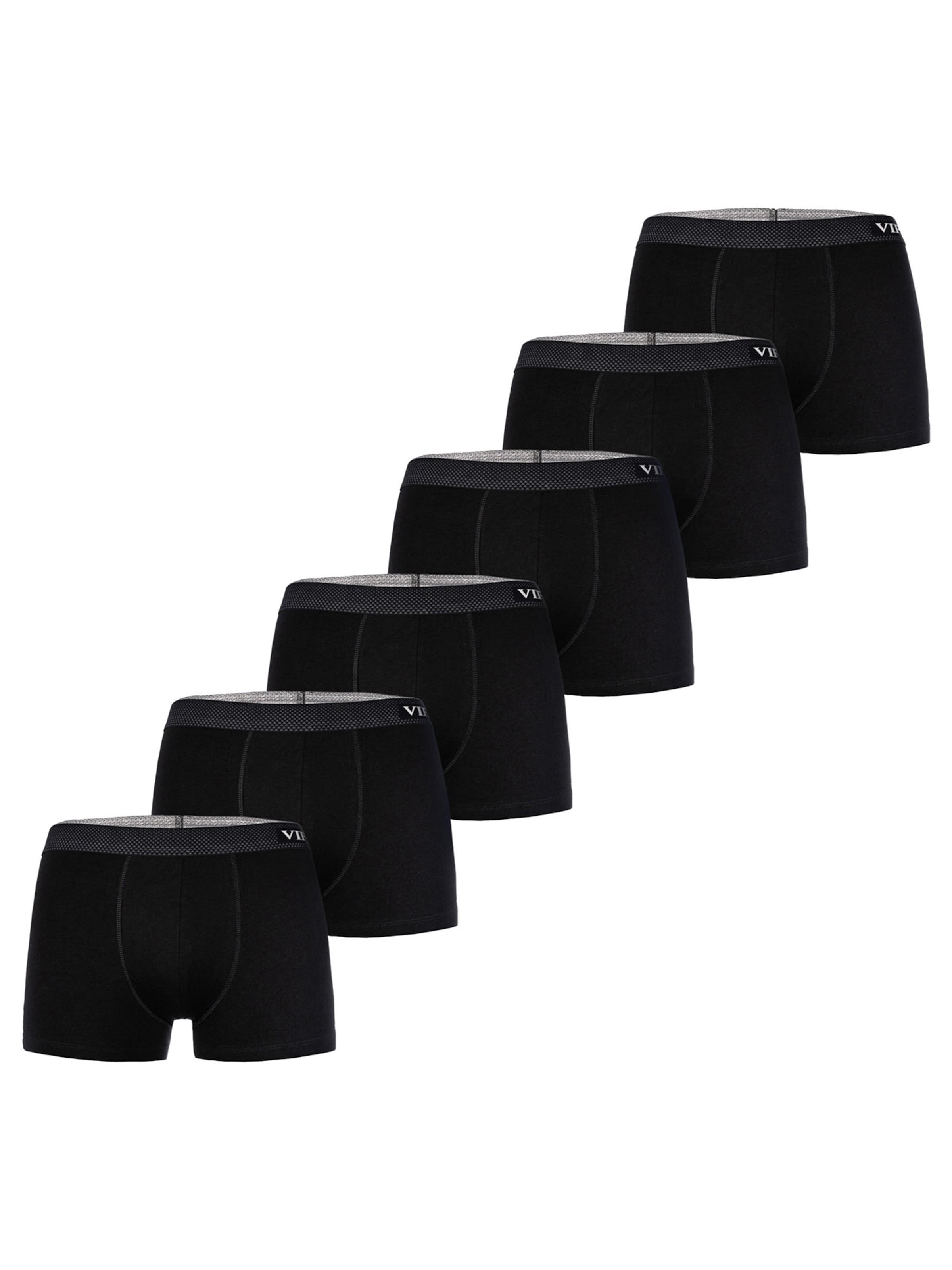 VIP Boxer shorts ' Premium Jersey Stretch ' in Black: front