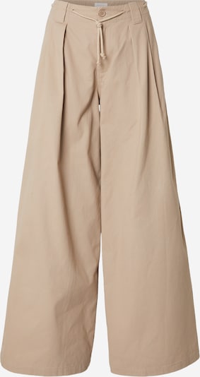 Kamila Šikl Hlače s naborima u taupe siva, Pregled proizvoda